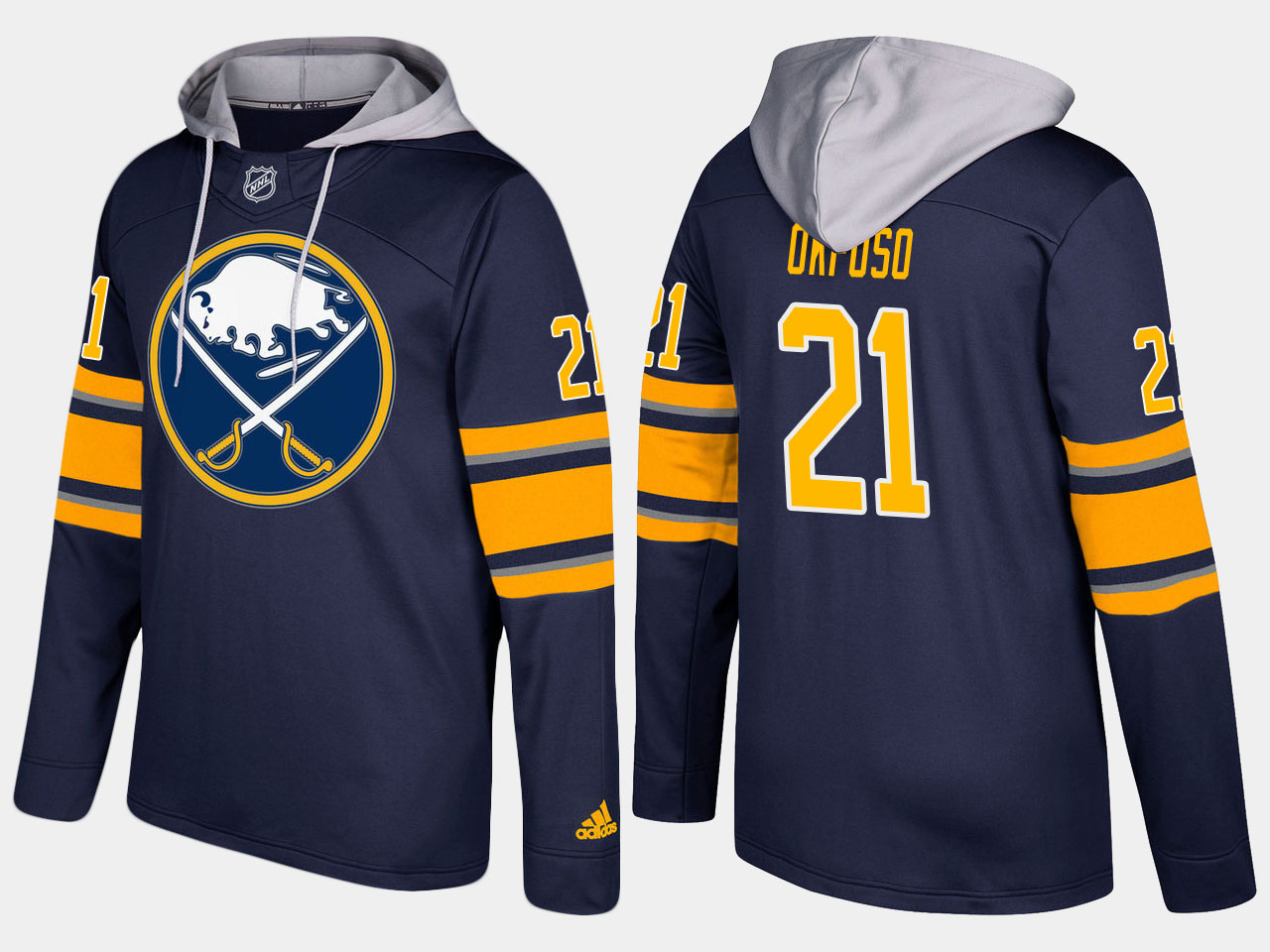 NHL Men Buffalo sabres #21 kyle okposo blue hoodie
